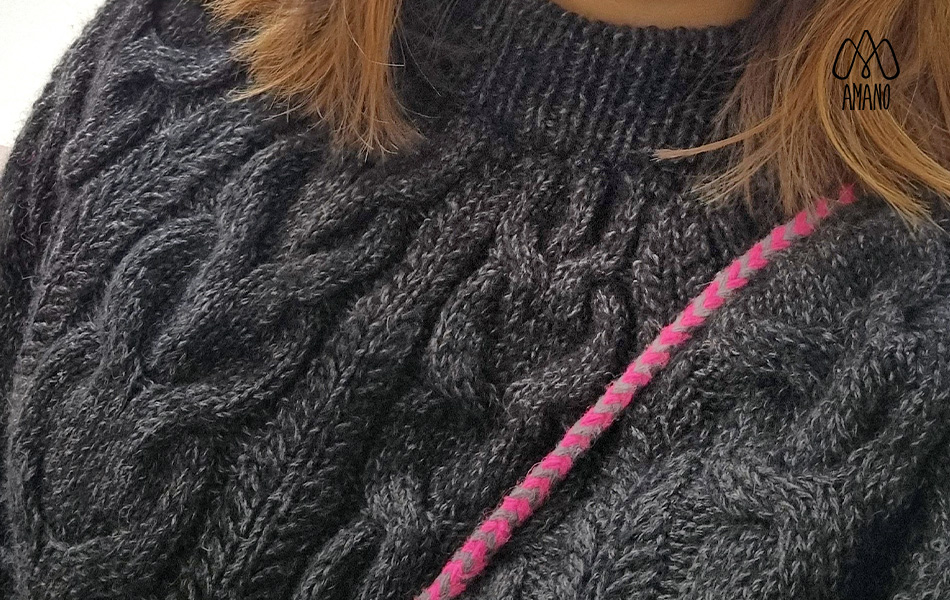 tejido de chompa negra